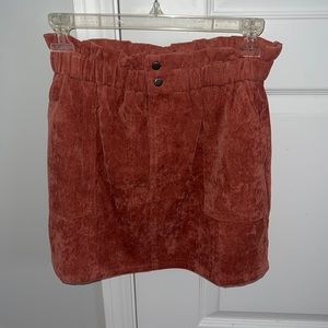 Favlux rust colored mini skirt